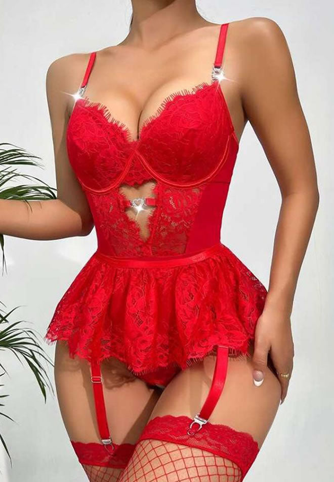 Enchanted Desire Lace Teddy